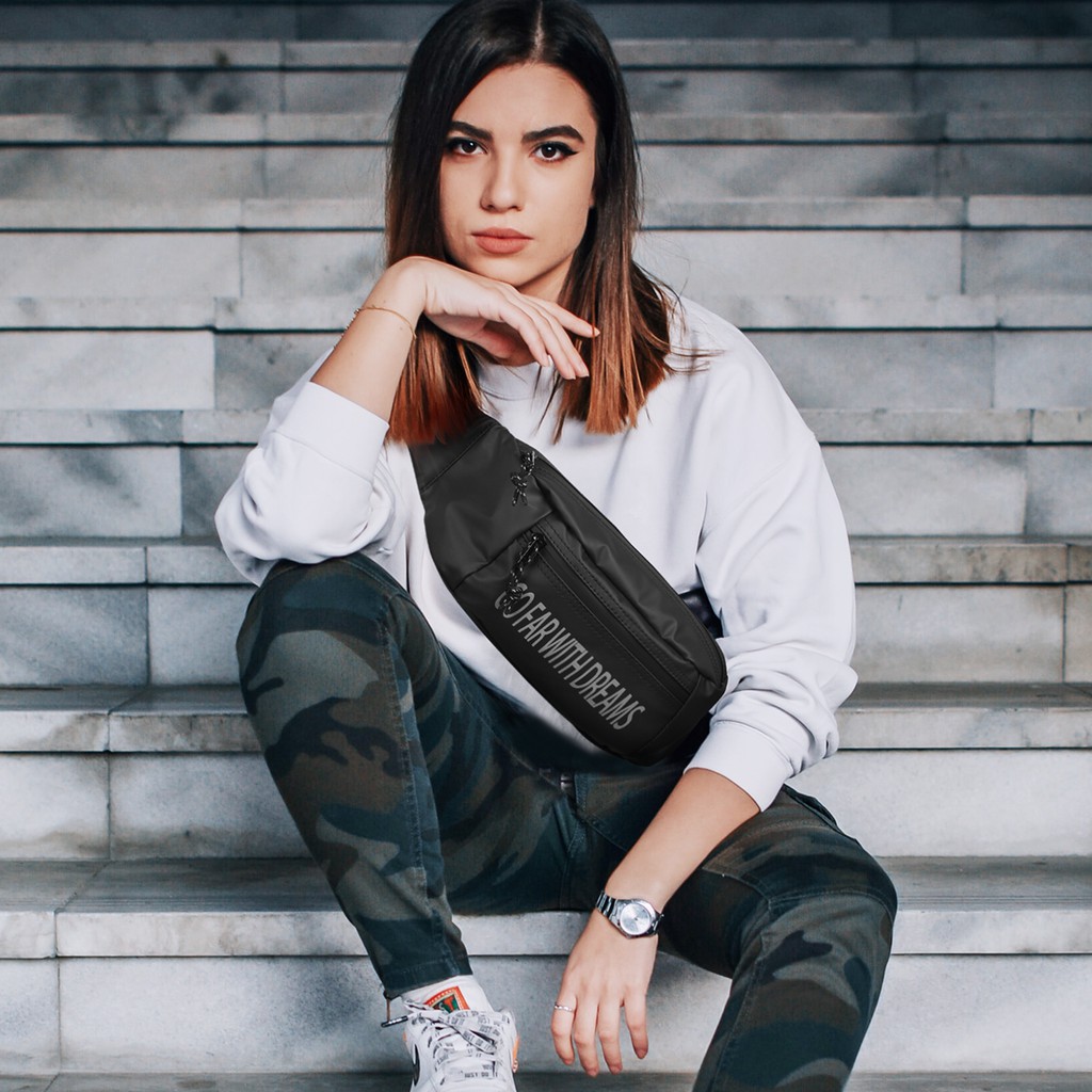 YIPINU YQM-D Tas Selempang Pria Wanita Waistbag Waterproof WATCHKITE WKOS