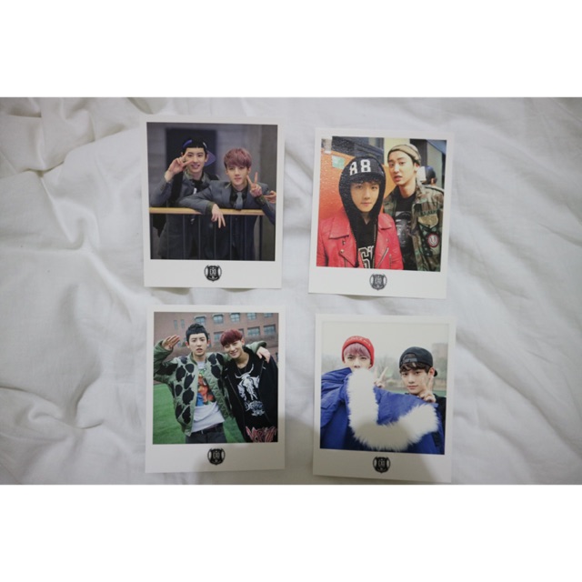 [EXO] Official Polaroid XOXO White Version - Sehun Chen Photocard PC Postcard