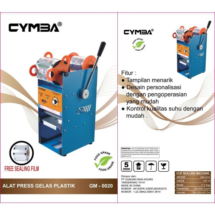 Mesin Cup Sealer Cymba GM 20 High Quality L1