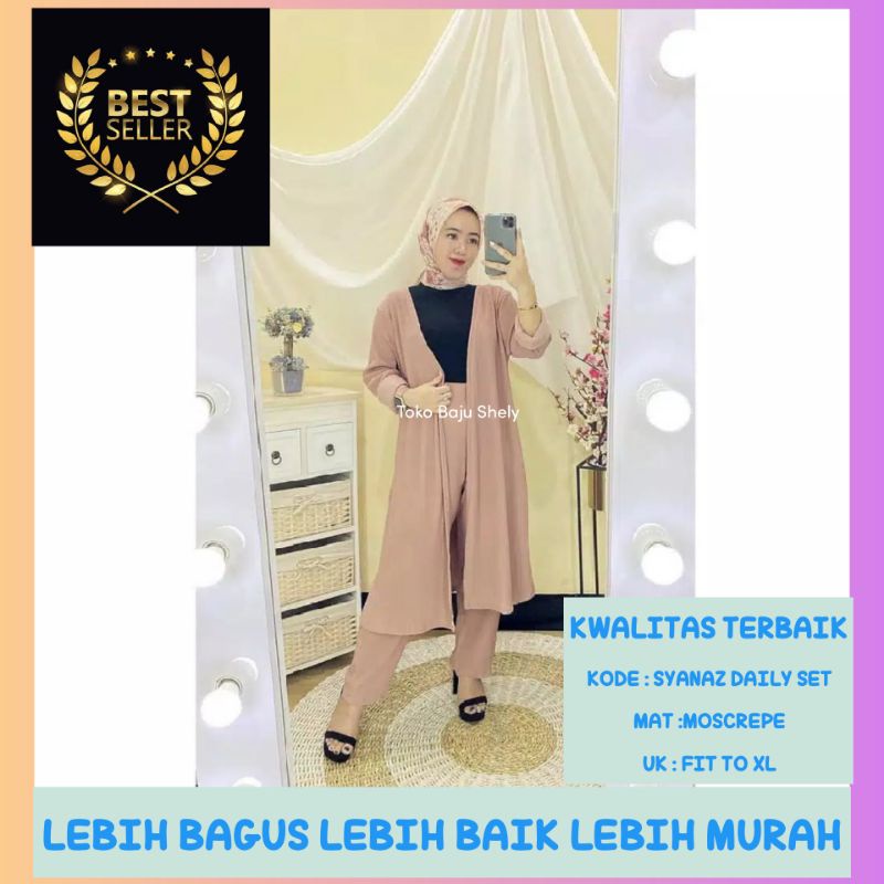 SYANAZ ONE SET/One set/baju one set/one set Rayon/Baju set wanita/Set/One set premium/One set blazer