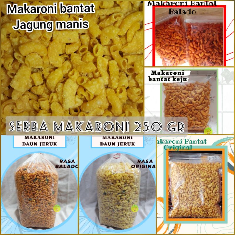 TERMURAH 250gr MAKARONI BANTAT / SNACK KILOAN MURAH / SERBA MAKARONI