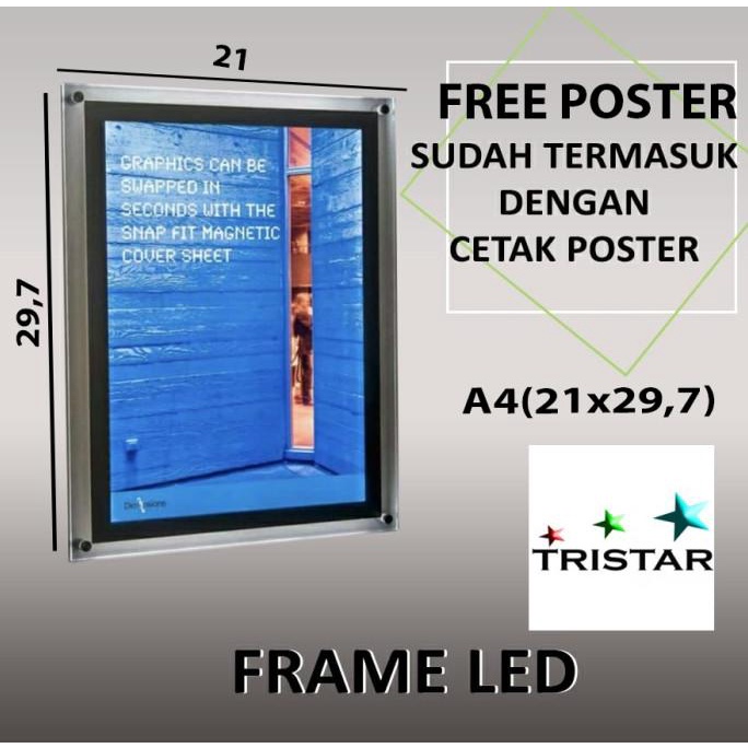 

Office & Stationery | Document Organizer | Akrilik Led Menu / Akrilik Display Menu Led (A4) | Best Seller