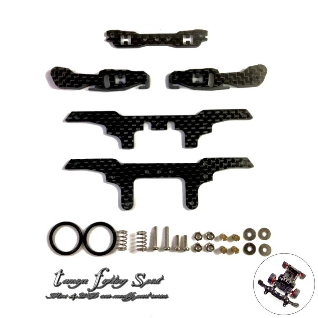 Rep Tamiya Front Bumper FL System Slide bumper Carbon - FRC59