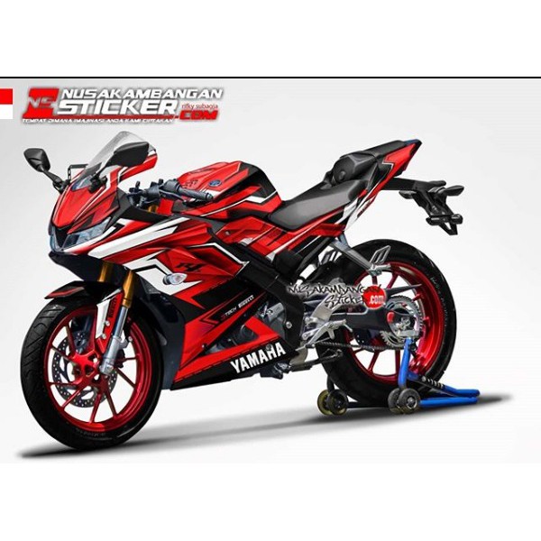 Decal Stiker R15 V3 Grafis Merah Putih