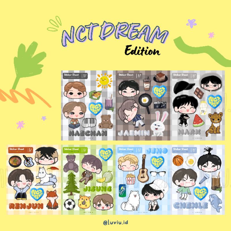 Sticker NCT DREAM | Sticker Aesthetic NCT Dream Chibi