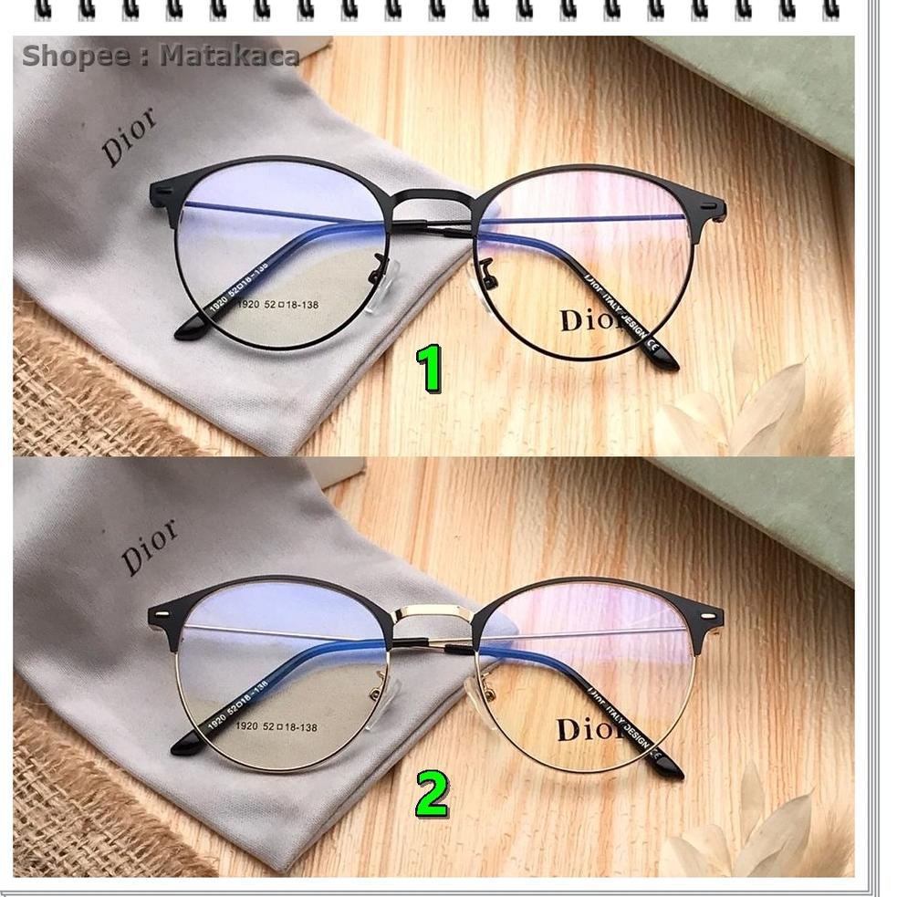 KACAMATA PHOTOCROMIC ANTI RADIASI BLUERAY KACAMATA FASHION MINUS BULAT PRIA & WANITA 1920 9S6