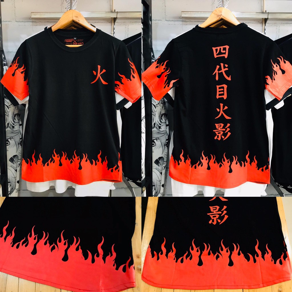 KAOS JERSEY YONDAIME FLAME ANBU KONOHA HOKAGE NARUTO