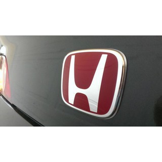 Logo Emblem Honda New Brio Mobilio HRV Merah Orginal Depan