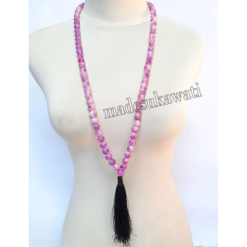 Kalung tasbih mutiara pecah seribu kuncir