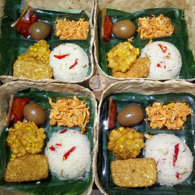 HAMPERS NASI LIWET BESEK BAMBU // PAKET NASI KOTAK BAMBU