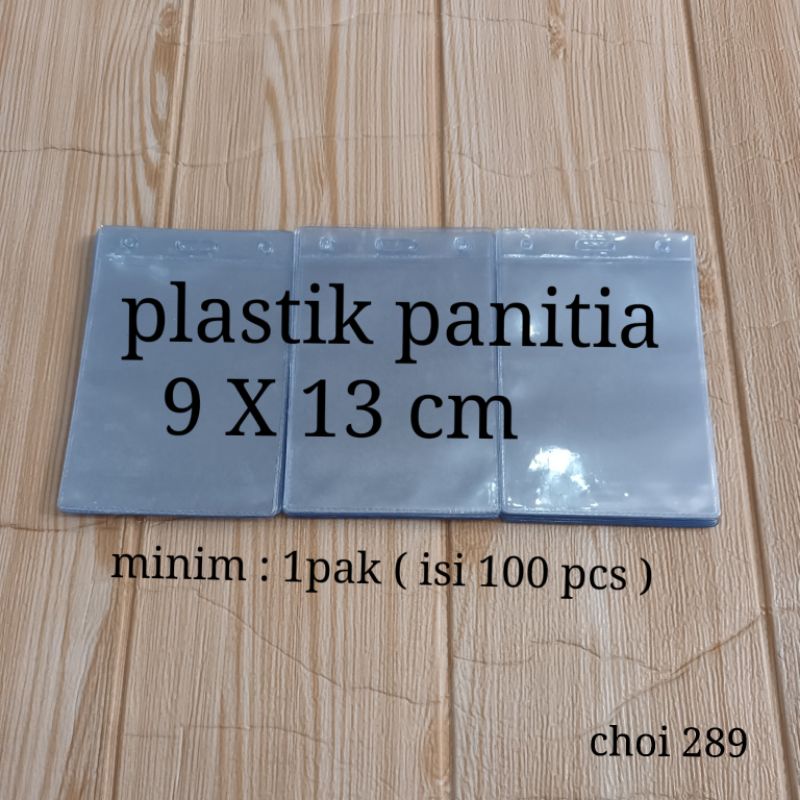 

plastik panitia ukuran 9 X 13 cm , plastik nametag . minim : 1 pak ( isi 100 pcs )