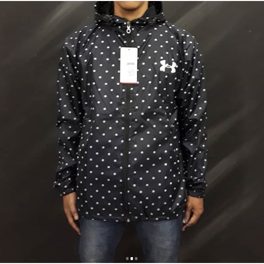 Jaket Parasut Sport UNDER ARMOUR Mtf Polkadot (Waterproof)