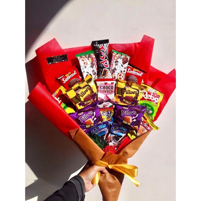 Buket snack murah/bouqet jajan 500an/buket wisuda