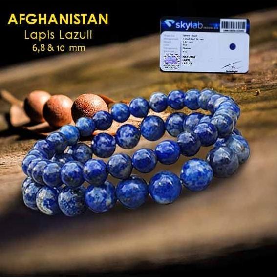 Gelang Afghanistan Lapis Lazuli Stone Premium (GBP122)
