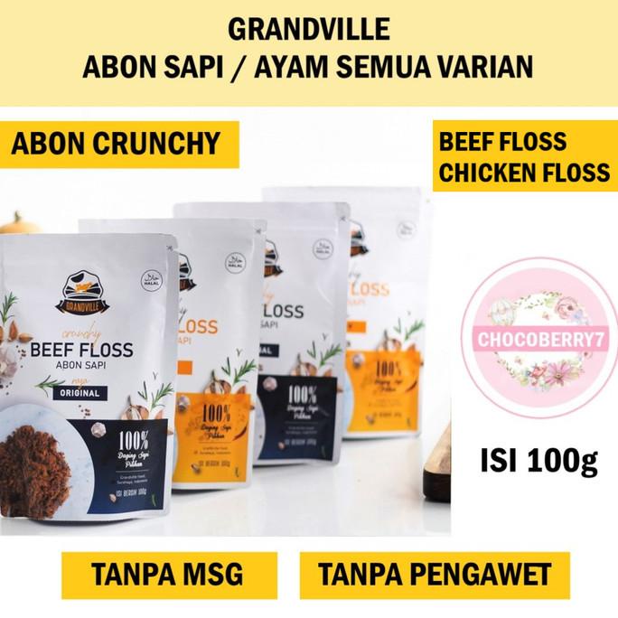 

ABON GRANDVILLE Abon Sapi Ayam 100g Chruncy Beef Chicken Floss 100 g