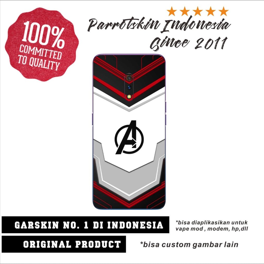 Garskin skin Protector realme x anti gores back case avengers end game