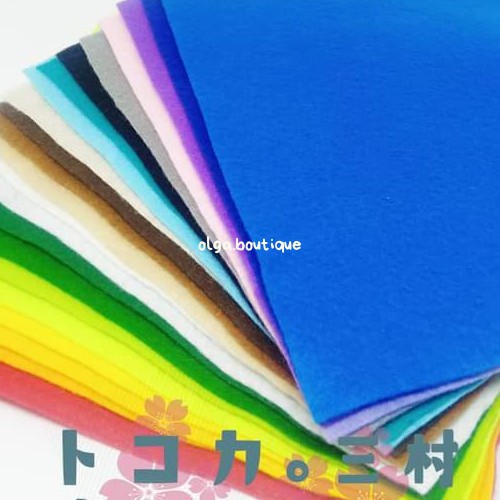 

Paket Kain Flanel Acrylic Felt Premium Ukuran 25X23Cm | 23 Warna/Pak 043