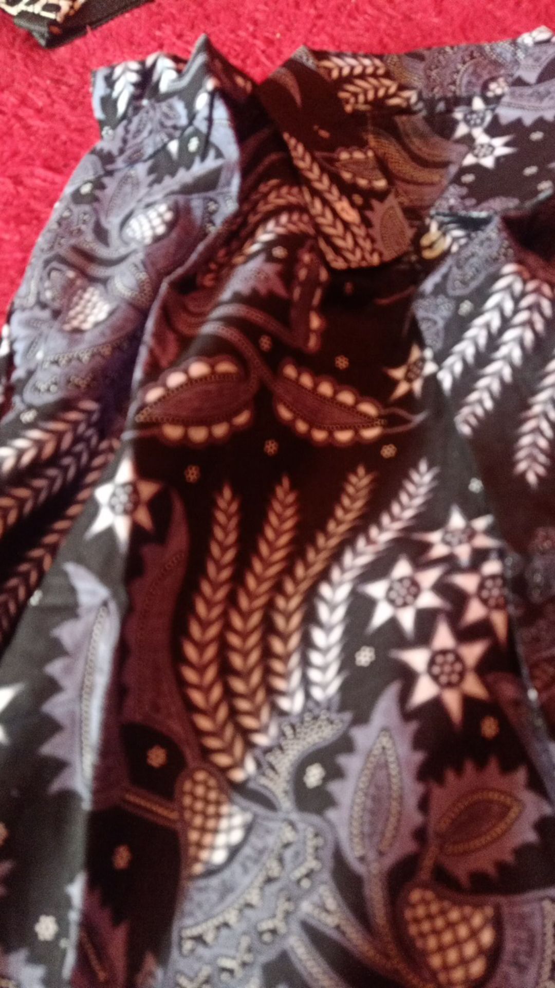 (couple Keluarga) Maura Couple - Sania Ruffle Batik Couple Ori Ndoro Jowi - Manggar Abu