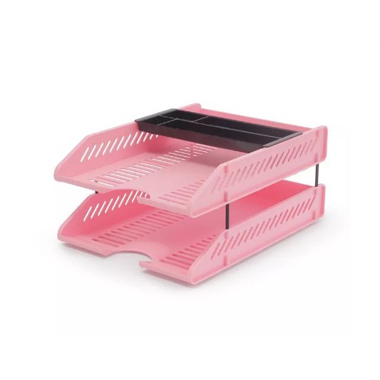 

Bantex Letter Tray Set Musky Pink #9872 74