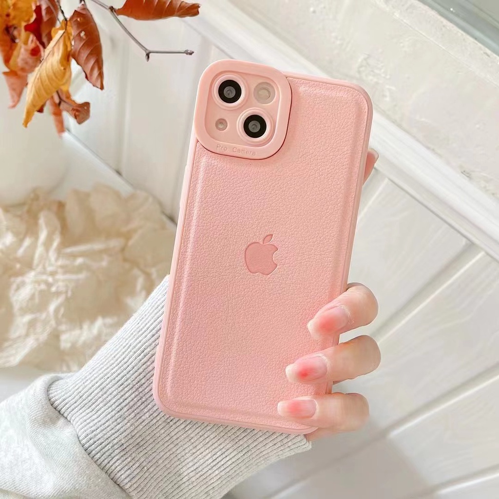 Case Bahan Kulit Motif Emboss Untuk iPhone 11 Pro MAX 13 Pro MAX 12 Pro MAX X XS MAX XR 7 Plus 8 Plus