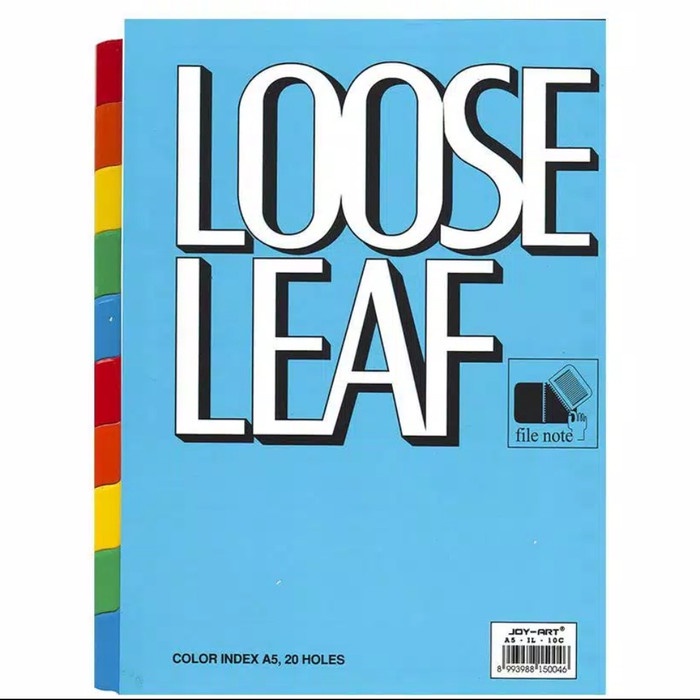 

Aman Index File Note Pembatas Loose Leaf Joy Art A5 10 Warna Murah