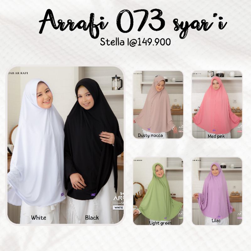 HIJAB SYAR'I ARRAFI 073 | hijab syar'i | jilbab jumbo