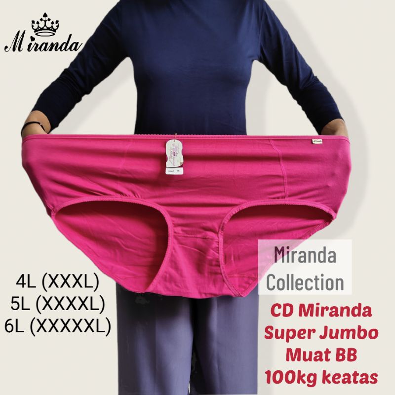 MIRANDA Celana Dalam 8069 KATUN / CD SUPER JUMBO BB DIATAS 95Kg / CD Wanita Super Jumbo Bahan Katun 