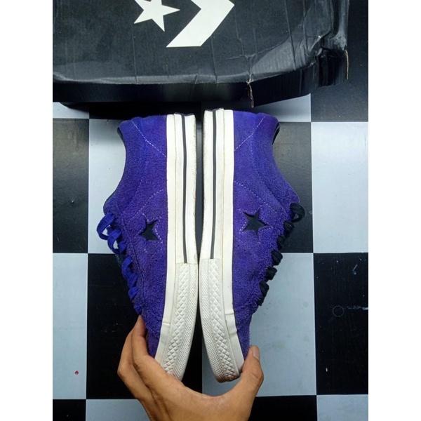 CONVERSE ONE STAR PURPLE EDISI 45TH ANNIVERSARY (SECOND ORIGINAL 100%)