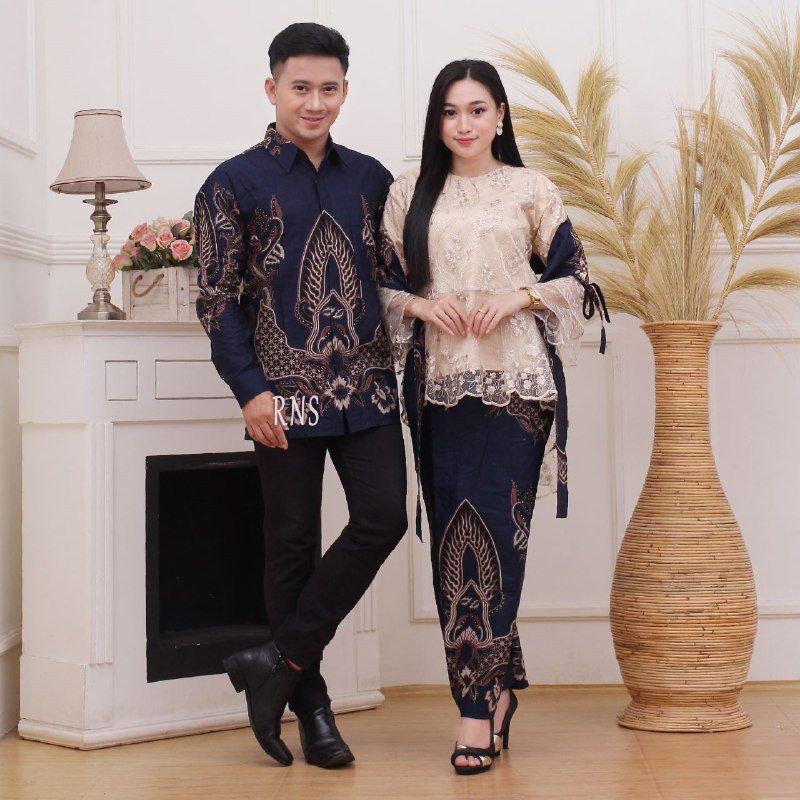 SET BATIK COUPLE LISA CREAM