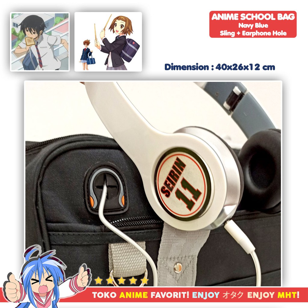 Tas SMA Sekolah Jepang - Tas Anime - Anime Koukou Bag HQ Japanese School Bag