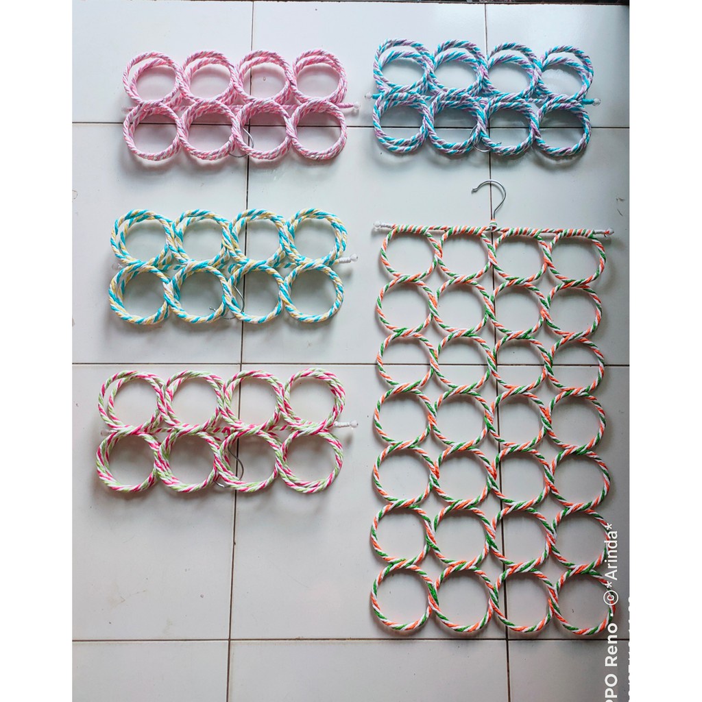 Hanger Jilbab Syal 28 Ring/Hanger Serbaguna/Gantungan Jilbab