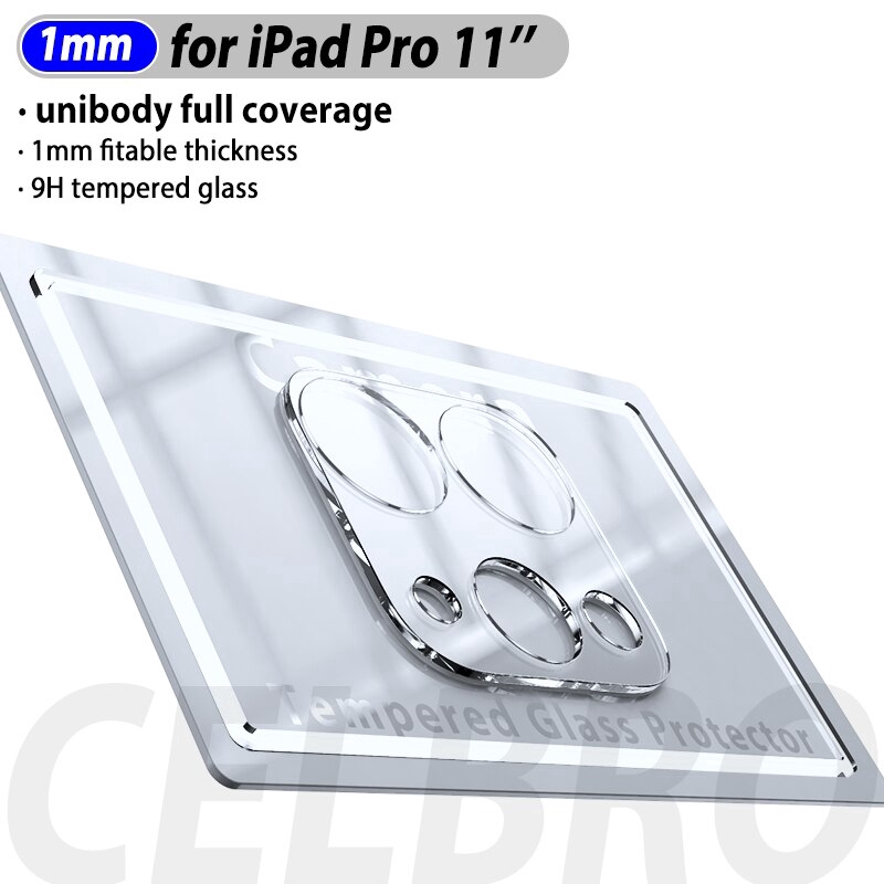 1/2pcs Tempered Glass Pelindung Lensa Kamera 3d Hd Untuk Apple Ipad Pro 11 &quot; 12.9 &quot; (2020)