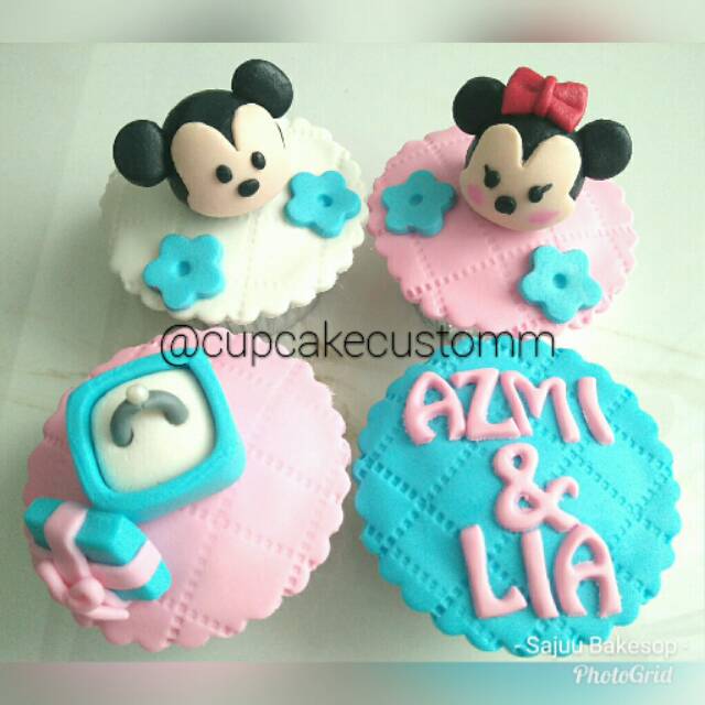 

kue ulang tahun tsum tsum mickey custom 4pc
