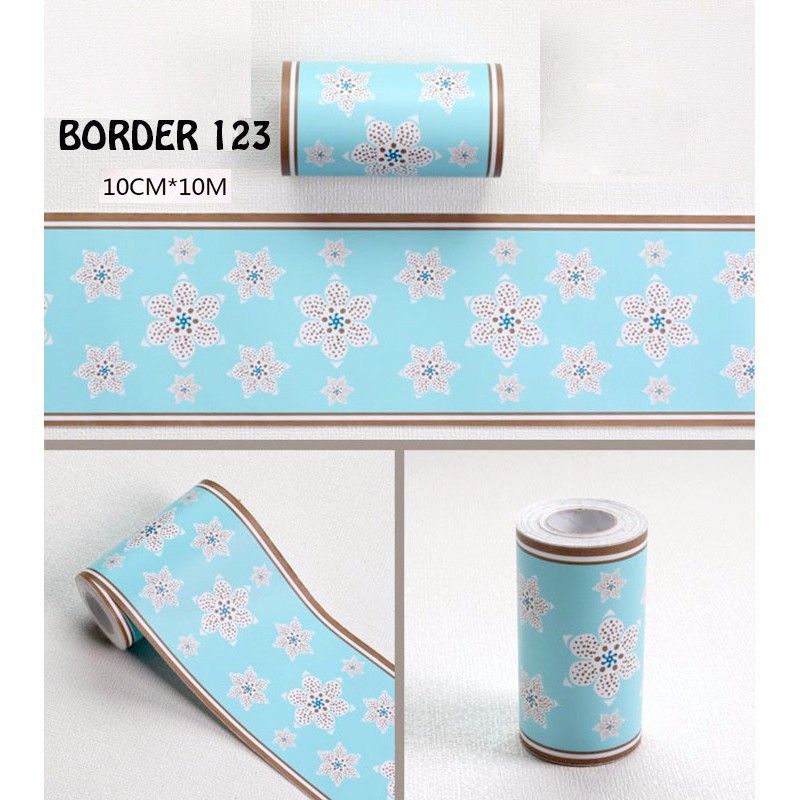 WALLPAPER BORDER 126 127  030 029 010 128 122 081 132 133 WALLSTIKER STIKER BORDER LIS DINDING GD