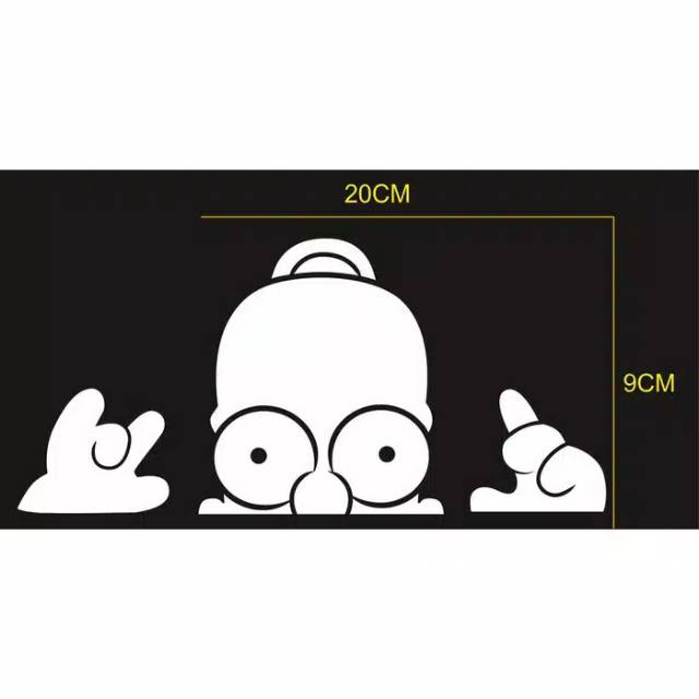 

cutting sticker/stiker Homer Simpson