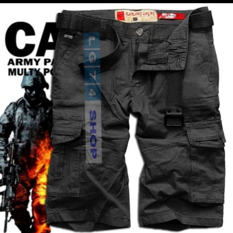 Celana Cargo Import Pendek Pria
