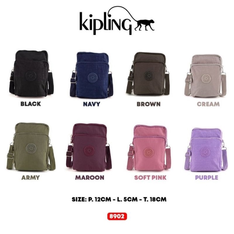 Tas selempang KIPLING wanita import / KP 8905 COD