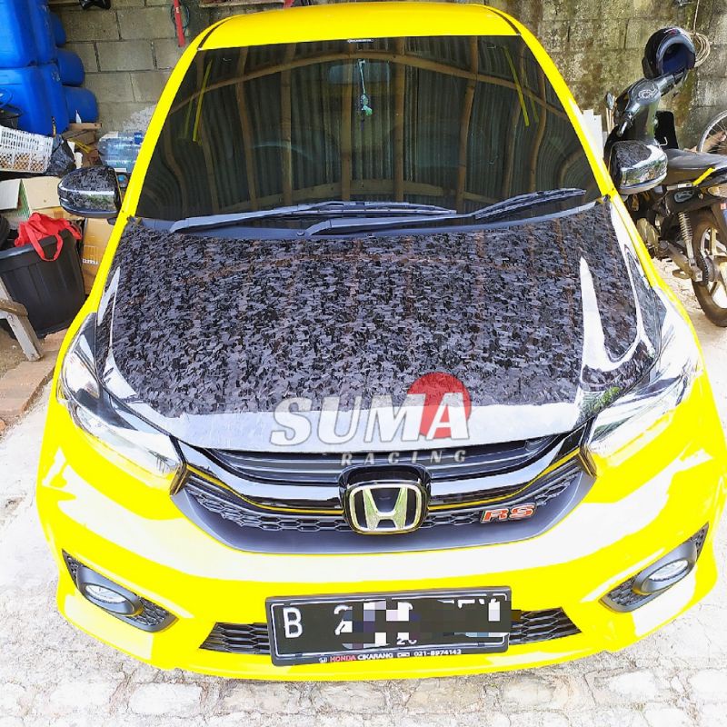 HOOD KAP MESIN HONDA BRIO, MOBILIO FACELIFT OEM CARBON FORGED