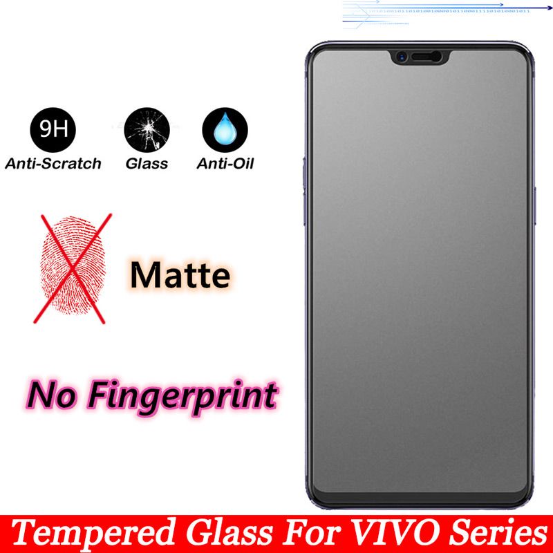 Temper Glass Matte Anti Minyak Vivo Y81/Y83/V9 Full Screen