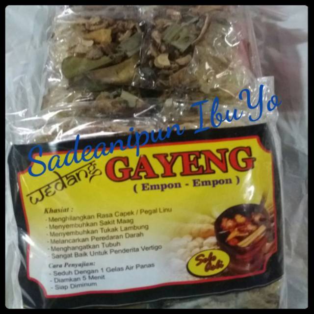 

Wedang Gayeng (Empon-empon)