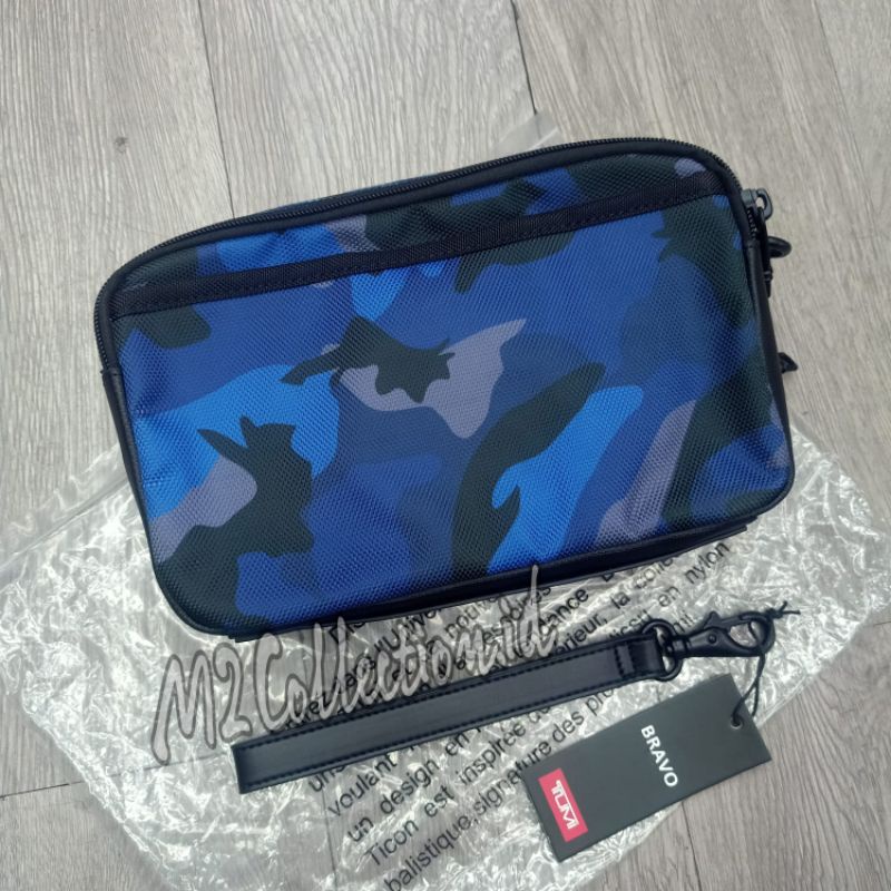 Handbag Tumi Alpha Bravo 3 Camo Blue Clutch Tas Tangan Mirror Quality