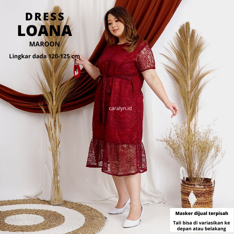 DRESS BRUKAT JUMBO BIGSIZE LOANA