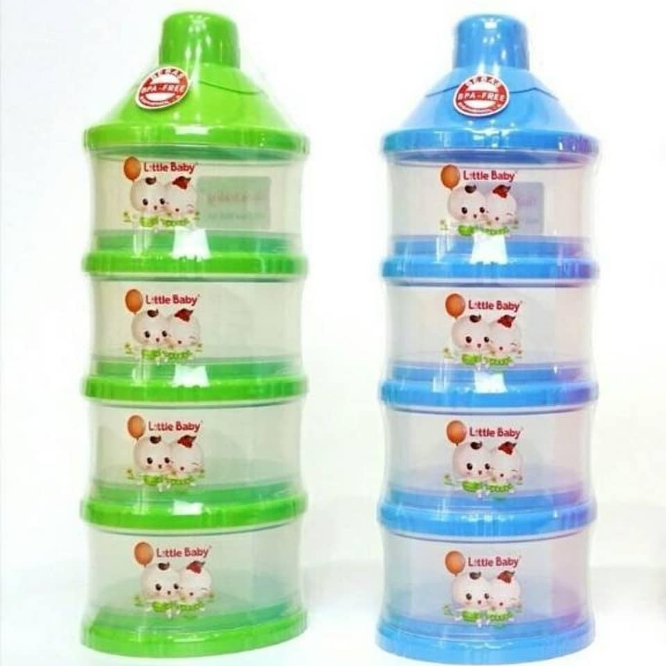 Little Baby Milk Container / Case 808 S4 (besar) - Tempat Susu Bubuk Bayi 808 Susun 4