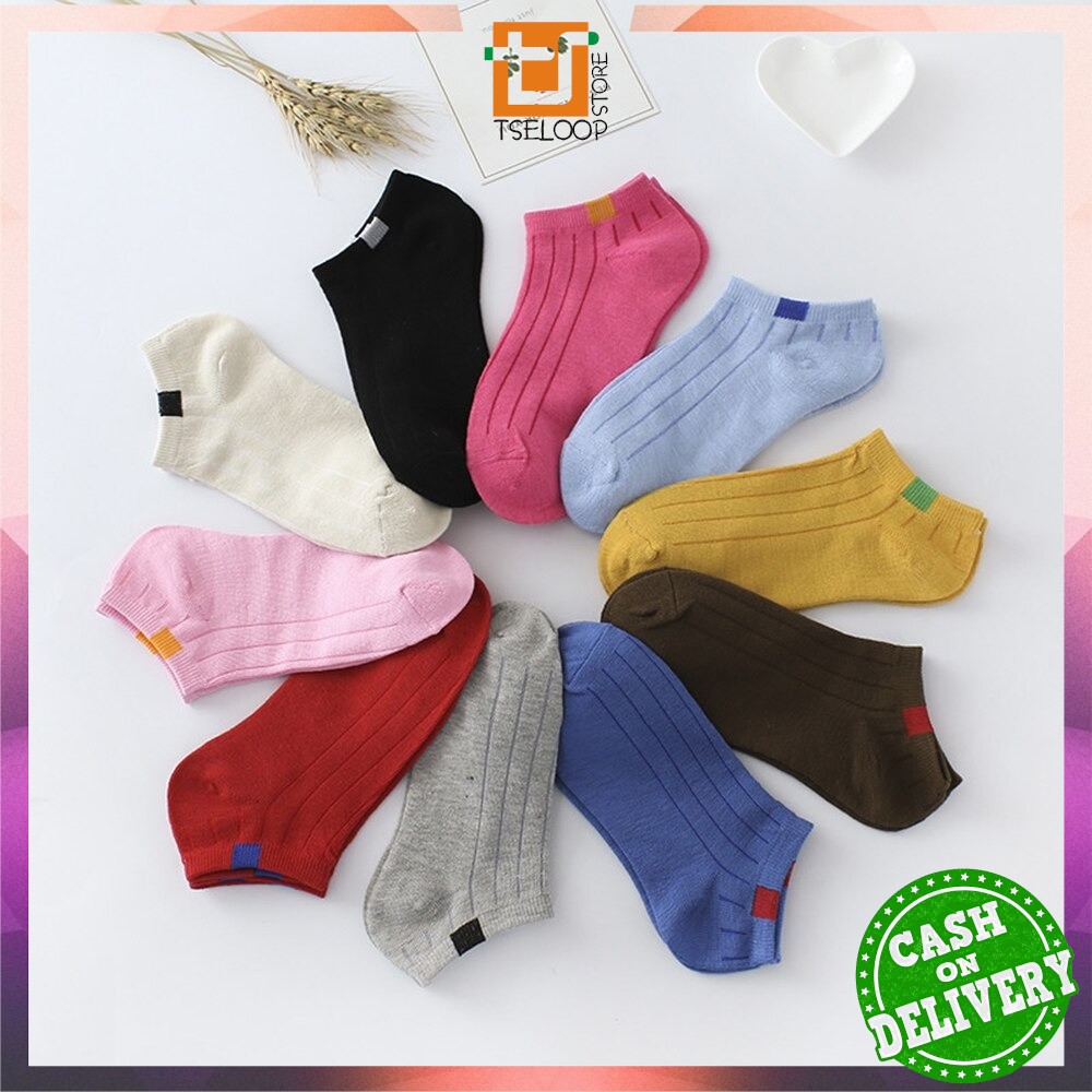 OFM - P55-P58 Kaos Kaki Pendek Dewasa / Kaos Kaki Semata Kaki Polos / Kaos Kaki Ankle Wanita Motif-7