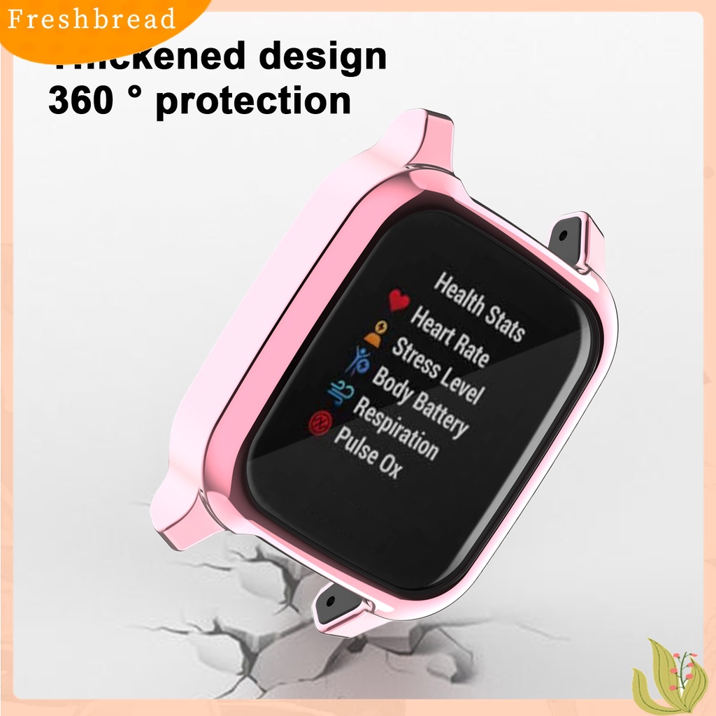 Terlaris Soft TPU Plating Smart Watch Full Screen Protective Shell Case Cover for Garmin Venu Sq