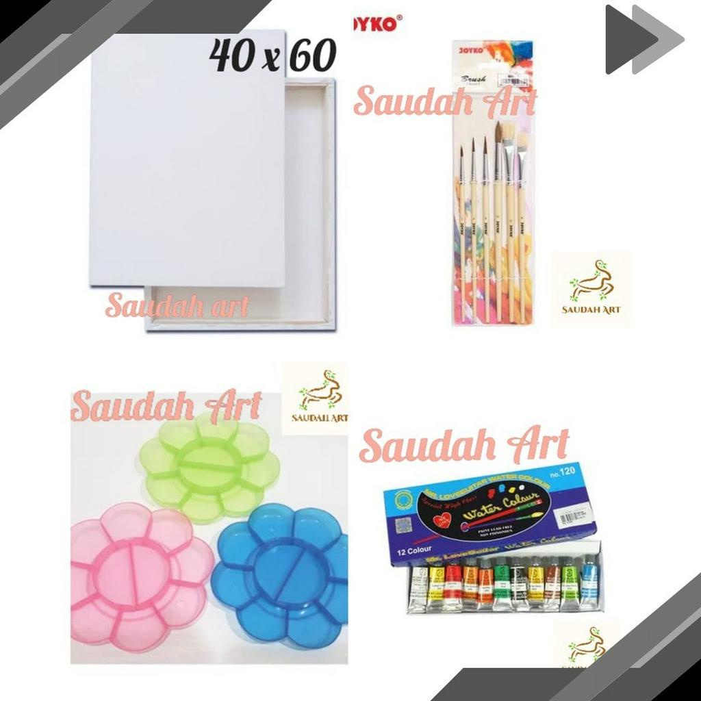 

SUPER Paket Kanvas Lukis kanvas 4x6kuaspaletcat air