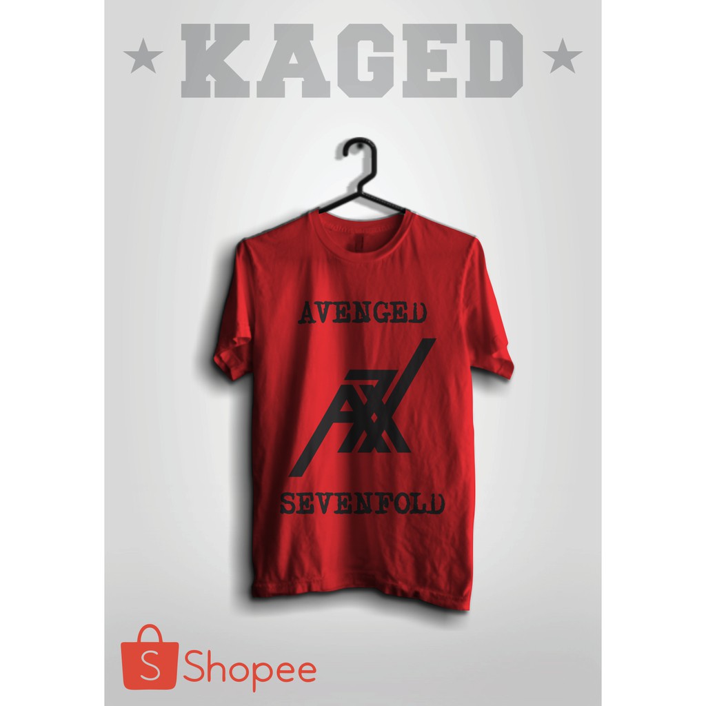 Kaos Band Avenged Sevenfold, #Merah/Red Kaos Avenged Sevenfold, Avengedsevenfold,
