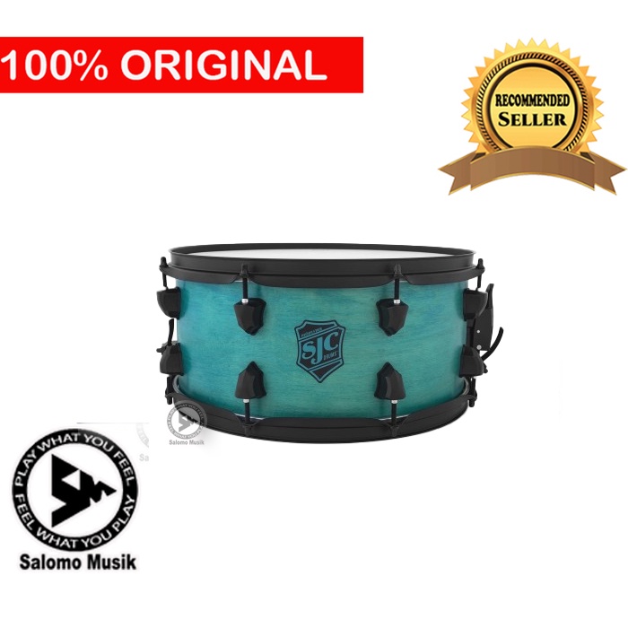 Snare Drum SJC Pathfinder Miami Teal Satin Original