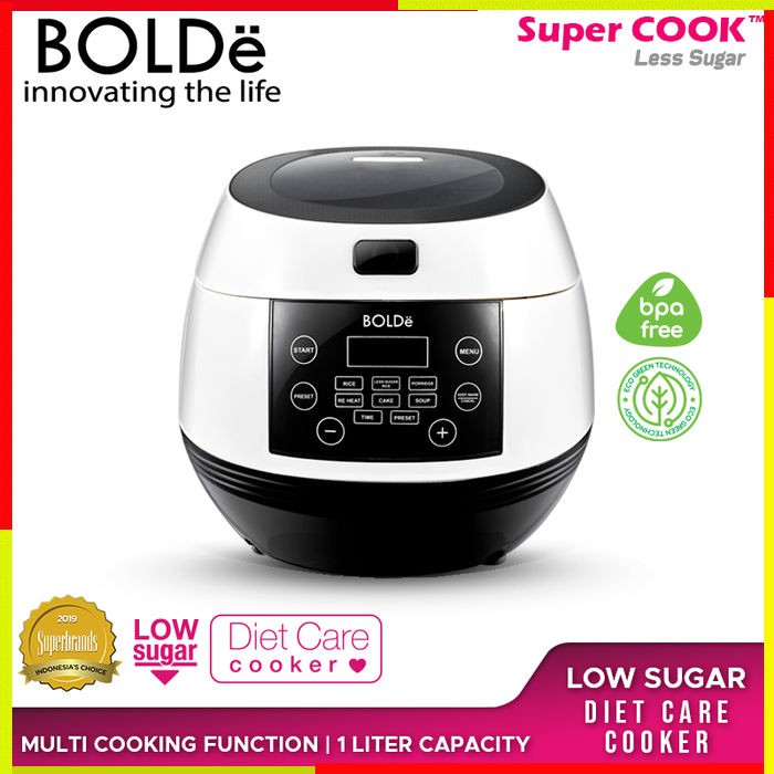 Jual RICE COOKER BOLDE LESS SUGAR 1L DIGITAL PENANAK NASI RICECOOKER
