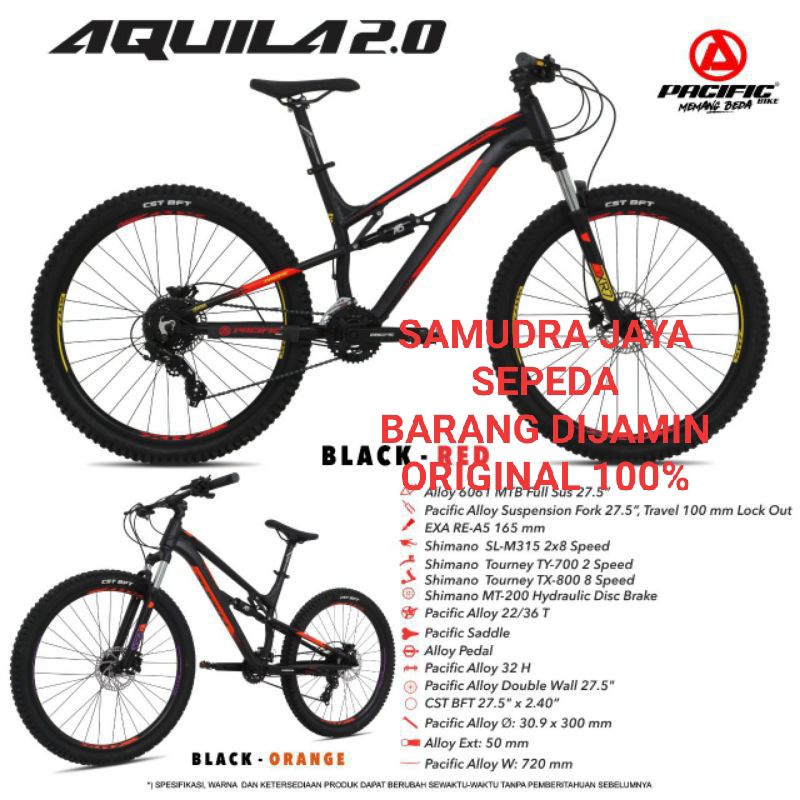 Sepeda MTB 27,5 inch Pacific AQUILA 2.0